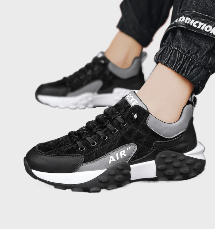 Lester - ortopædisk letvægtstræner AIR Sneakers med 3-farvet detalje