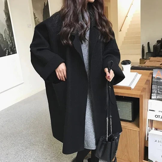 Elegant oversized uld trenchcoat