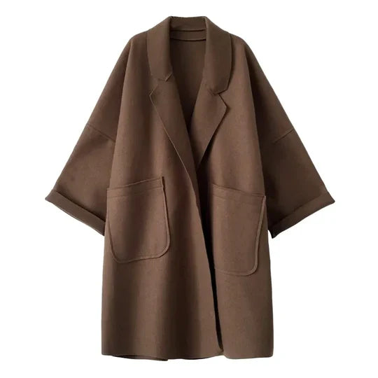 Elegant oversized uld trenchcoat