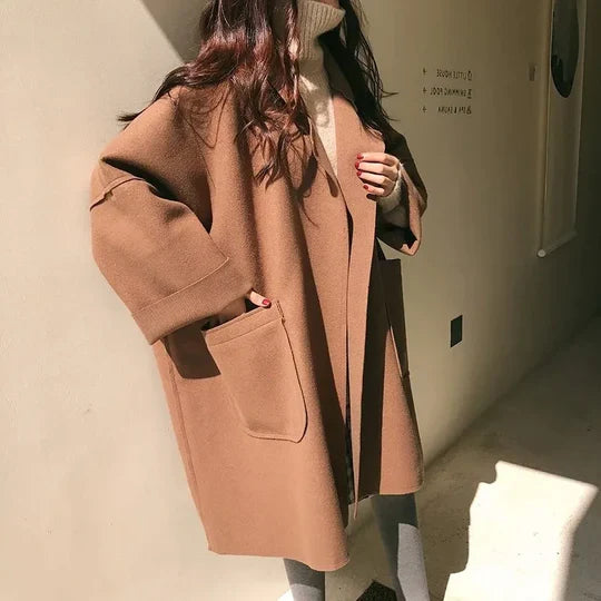 Elegant oversized uld trenchcoat